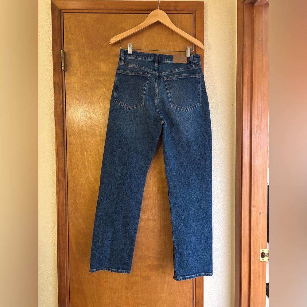 Madewell Women's 90s Straight Leg Blue Jeans - Picture 5 of 11